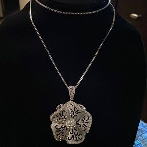 Large silver pendent